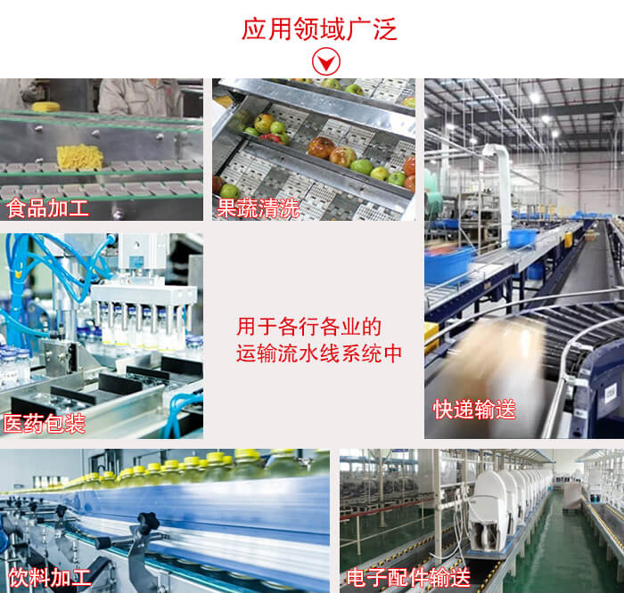 鏈板輸送機適用行業(yè):食品加工,果蔬清洗等行業(yè)